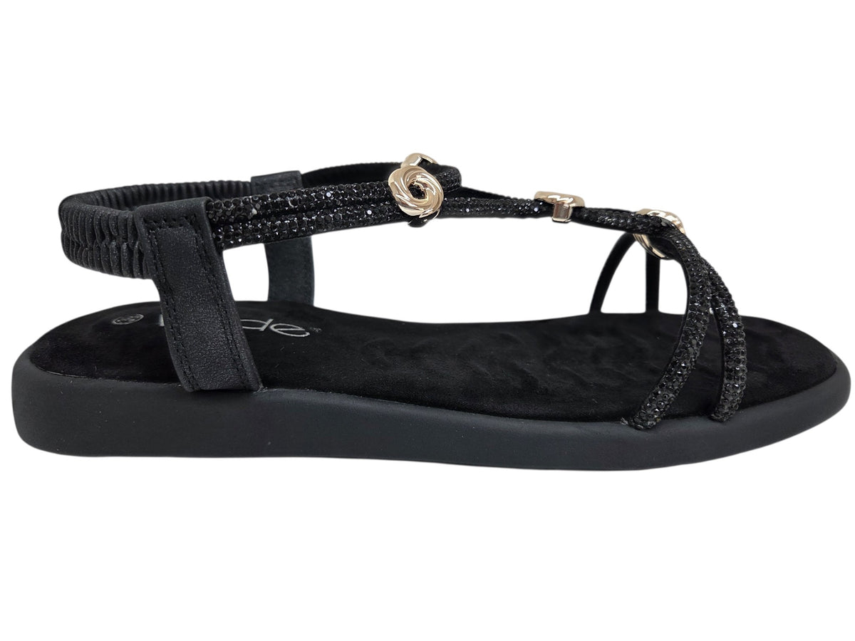 Wilde - Suzzie black sandal side view