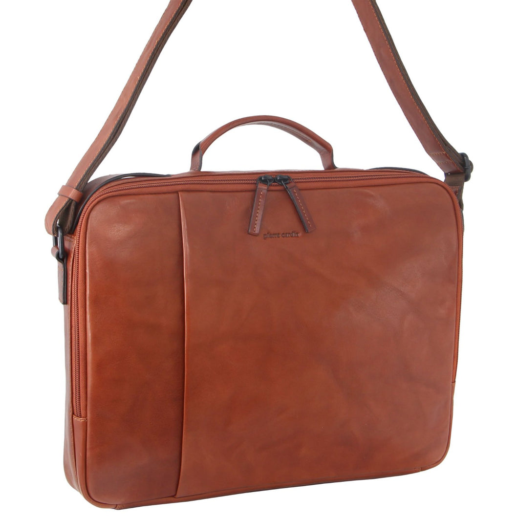 Pierre Cardin - Crumple Leather Computer Bag (PC3312)